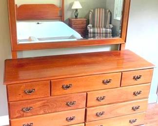 285 - Dresser with Mirror - 70" x 60" x 20"