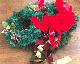 239 - Lot of Christmas Wreaths - 28" Round