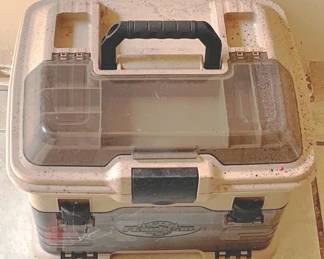 11 - Tackle Box with Contents - 9.5" x 13.5" x 12"