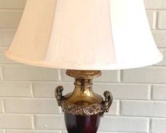 408 - Lamp - 30" Tall You are buying a used as-is electric/electronic item. We do not guarantee all components are present, and if it is not expressly stated, it is untested.