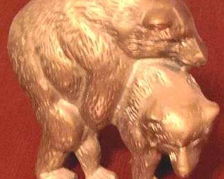355 - Brass Bears Figure - 5" Tall