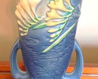 210 - Roseville Vase - AS-IS - Cracked - 10" Tall