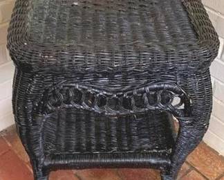 410 - Wicker Stand - 23" x 18" x 18"