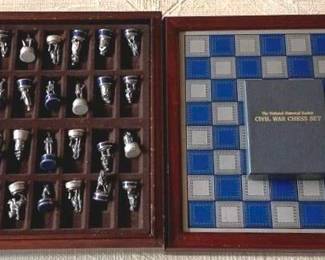 441 - Civil War Chess Set - 13" x 13"