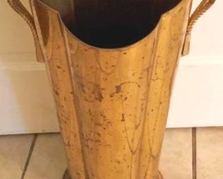 157 - Brass Umbrella Stand - 18" x 18.5" x 9"