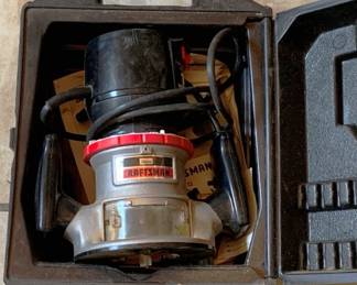 35 - Craftsman Router & Case - 8" x 11" x 15" You are buying a used as-is electric/electronic item. We do not guarantee all components are present, and if it is not expressly stated, it is untested.
