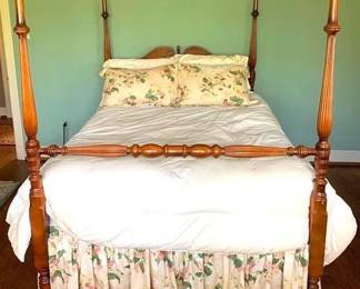 188 - Full Size Bed with Bedding - 68: x 56" x 74"