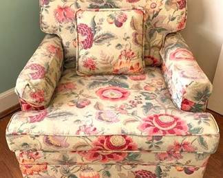 181 - Floral Pattern Chair - 32" x 33" x 25"