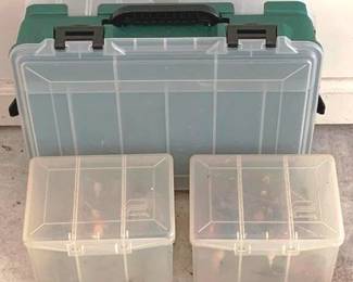 77 - Lot of 3 Tackle Boxes with Contents