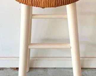 132 - Wood Stool - 29" x 13"