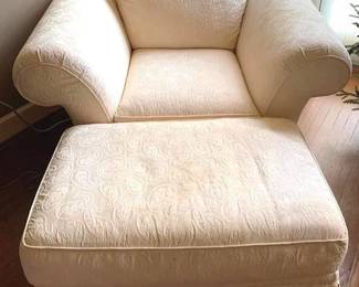 419 - C.R. Laine Chair & Ottoman Chair - 29" x 50" x 36" Ottoman - 16" x 36" x 22"