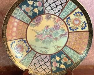 397 - Oriental Charger Plate with Stand - 14" Round
