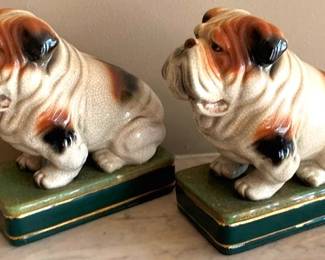 455 - Bulldog Bookends - 7" Tall