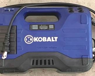 71 - Kobalt Air Pump with Car Plug You are buying a used as-is electric/electronic item. We do not guarantee all components are present, and if it is not expressly stated, it is untested.