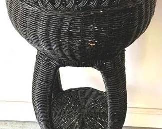 47 - Wicker plant Stand - 29" x 14"