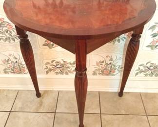 158 - Demilune Table - 30" x 30" x 15"