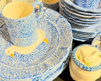 New Spongeware Ceramics/Dishes