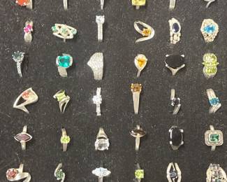 Assorted Sterling rings