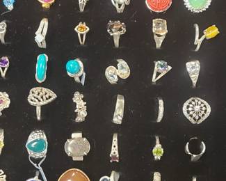 Assorted Sterling rings