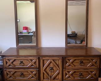 Low Boy Dresser and Mirror