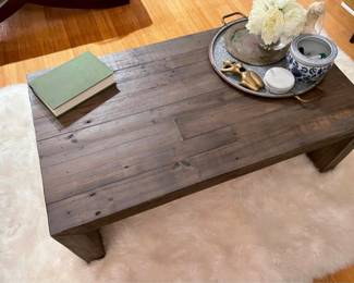 Lovely West Elm reclaimed wood coffee table