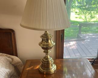 Very nice brass bedside lamp two available