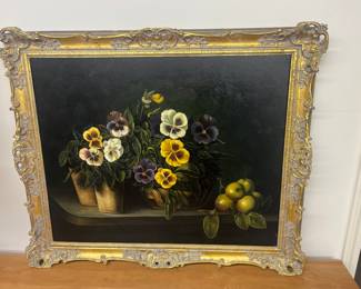 Beautiful, original painting in ornate frame