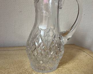 Beautiful lead Crystal water pitcher
