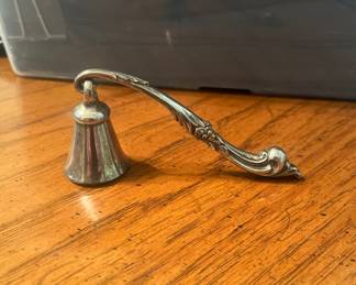 Pewter candle snuffer