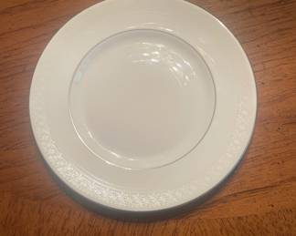 Royal Dalton Amulet Silver rim China service for 12