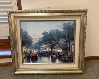 Thomas Kincaid” Carmel: Dolores Street on canvas