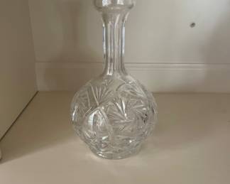 Crystal beverage Decanter no lid