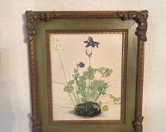 Beautiful print in ornate frame