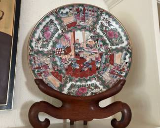 Antique Palace Wide Chinese Rose medallion planter 18 inches