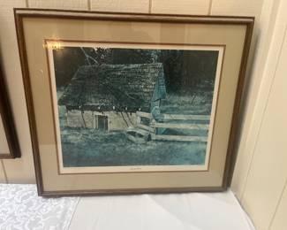 Michael Sloan signed print “ Spring House”