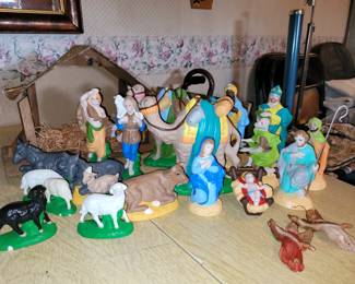 Nativity set.