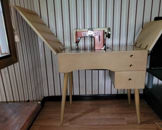 Sewing Machine with cabinet 40"L x 21" W x 29" H