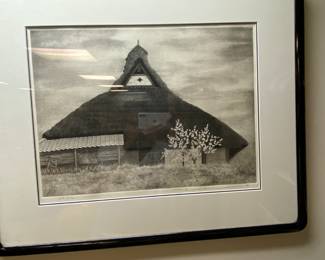"Early Spring in Tanba" by Tanaka Ryohei, Etching 1990