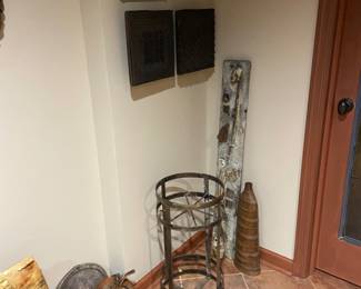 Umbrella Stand and Decorative Art Pieces