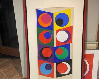 "Simultaneous Contrasts By Sonia Delaunay, Signed and Numbered