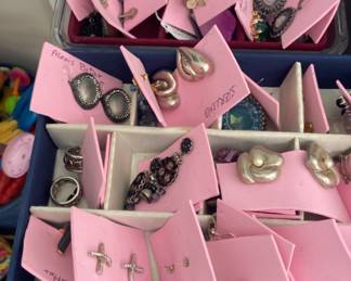 Tons of Jewlery, Sterling, Semi Precious, Designer, Earrings, Brooches, Necklaces and Bracelets and more !!