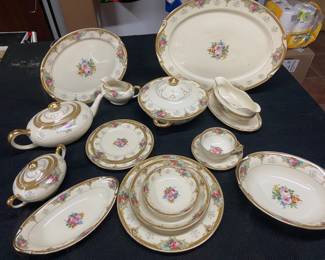 Complete Set of Fine China, German Floral,