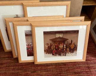 15 Group Photographs By Neal Slain, each measures 20" x 16" framed, with original Photograph Portfolio Box and info booklet