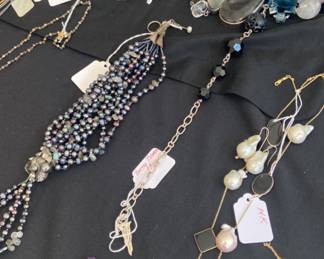 Semi Precious and Sterling and Gold Necklaces, Earrings and More!! Tons of beautiful Jewlery