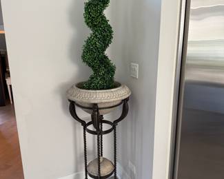 Faux tree pedestal $150