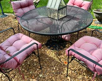 Wrought iron patio set