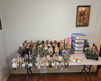 Large selection of GI Joe's and accessories