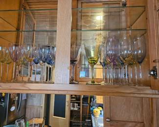 Seemed color glass ware