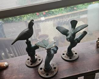 Victorian garden water spouts