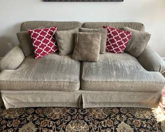 Norwalk Furniture oversized sofa and matching chair.